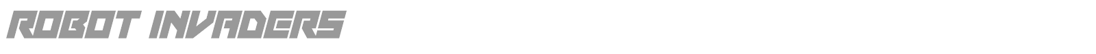 Robot Invaders font preview